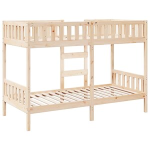 vidaXL Lit superposé 80x200 cm Bois de pin massif