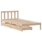 vidaXL Cadre de lit sans matelas 90x200 cm bois de pin massif