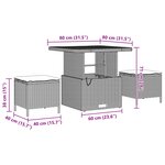 vidaXL Ensemble de canapé de jardin 10 Pièces Noir Poly rotin