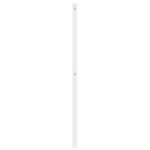 vidaXL Tête de lit métal blanc 120 cm
