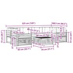 vidaXL Ensemble de canapés d'extérieur 7 pc Blanc et crème Polyester