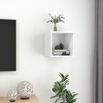 vidaXL Armoire murale Blanc 37x37x37 cm Bois d’ingénierie
