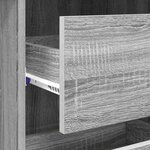 vidaXL Bureau Gris Sonoma 90 x 37 5 x 75 cm Bois d'ingénierie