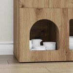 vidaXL Buffet Chêne artisanal 80 5 x 35 x 59 cm Bois d'ingénierie