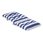 vidaXL Coussin d'extérieur 6 Pièces Bleu et Blanc 120 x 50 x 7 cm Tissu