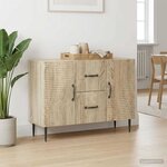 vidaXL Buffet Chêne Sonoma 89 x 34 5 x 60 cm Bois d'ingénierie