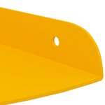 vidaXL Étagère Flottante d'Angle 4 pc Jaune moutarde 18 x 18 x 2 cm
