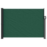 vidaXL Auvent latéral rétractable vert foncé 140x600 cm