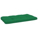 vidaXL Canapé central palette de jardin Noir Bois de pin imprégné