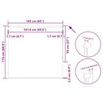 vidaXL Store enrouleur occultant largeur du tissu 161 6 cm polyester