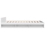 vidaXL Cadre de lit avec tiroirs sans matelas blanc 120x190 cm