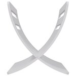 vidaXL Porte-revue en bois sur pied Blanc