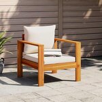 vidaXL Chaise de jardin avec coussins bois massif d'acacia