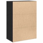vidaXL Buffet Chêne Noir 60x31x84 cm Bois de Placage