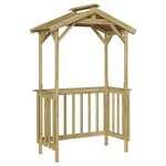 vidaXL Abri pour barbecue Marron 133.5 x 63 x 200 cm Pin imprégné