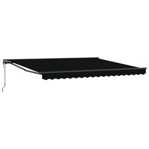 vidaXL Cadre d'auvent Noir 400 × 300 cm Polyester avec revêtement PU