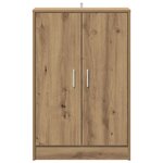 vidaXL Armoire à chaussures chêne artisanal bois d'ingénierie