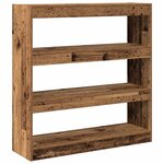 vidaXL Bibliothèque Bois ancien 100 x 30 x 103 cm Bois d'ingénierie