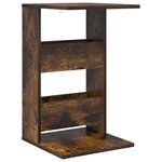 vidaXL Table d'appoint Chêne fumé 40 x 35 x 60 5 cm Bois d'ingénierie