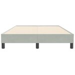 vidaXL Cadre de lit sans matelas gris clair 120x210 cm velours