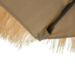 vidaXL Parasol de jardin avec mât en acier marron 248x248x248 cm