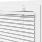 vidaXL Store plissé blanc 45x200 cm largeur du tissu 44 4 cm polyester
