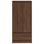 vidaXL Armoire tiroir chêne marron 55 5x34x119 5 cm bois d'ingénierie