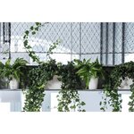 LECHUZA Jardinière DELTINI ALL-IN-ONE Blanc brillant