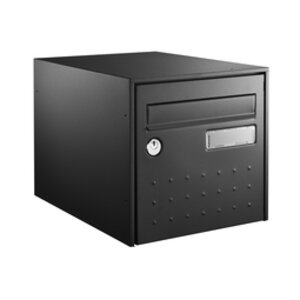 Boîte aux lettres STEELBOX Simple Face normalisée - Noir 9005 - Decayeux
