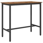 vidaXL table Bois ancien 100 x 50 x 90 5 cm Bois d'ingénierie et acier