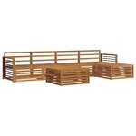 vidaXL Ensemble de canapés d'extérieur 6 pc Naturel