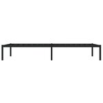 vidaXL Cadre de lit métal sans matelas noir 100x190 cm