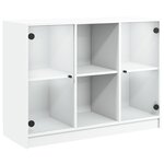 vidaXL Buffet blanc 102x37x75 5 cm bois d'ingénierie
