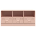 vidaXL Meuble TV rose 99x39x44 cm acier