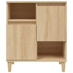 vidaXL Buffets 3 Pièces chêne sonoma 60x35x70 cm bois d'ingénierie