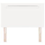 vidaXL Tête de lit LED Blanc 90 cm Cuir synthétique
