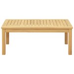 vidaXL Table basse Acacia clair 90 x 50 x 36 cm Bois d'Acacia Massif