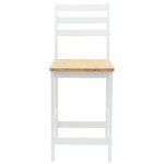 vidaXL Chaises de salle à manger 2 Pièces Blanc 40 x 47 5 x 99 5 cm
