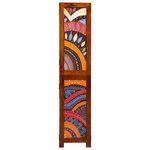 vidaXL Paravent Marron 105 x 160 cm Bois d'acacia massif