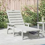 vidaXL Transat Blanc 73.5 x 92 x 90 cm Plastique