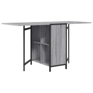 vidaXL Table à dîner 144 x 60 x 75 cm Bois d'ingénierie Sonoma gris