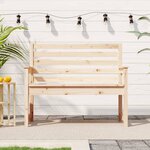 vidaXL Banc de jardin 109x48x91 5 cm bois massif de pin