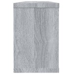vidaXL Étagères murales cube 4 Pièces Sonoma gris 60x15x23 cm Bois
