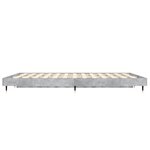 vidaXL Cadre de lit sans matelas gris béton 120x190 cm