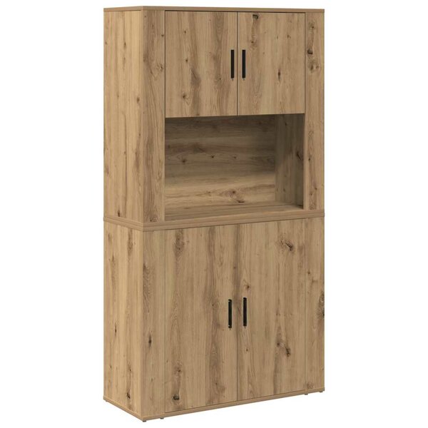 vidaXL Haut Armoire Chêne artisanal 80 x 33 x 150 cm Bois d'ingénierie