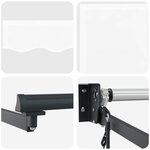 vidaXL Auvent rétractable électrique Blanc 3 5 x 2 5 m