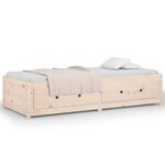 vidaXL Lit de jour 90x200 cm Bois de pin massif