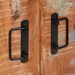 vidaXL Buffet avec portes Marron Bois Recyclé Massif et Métal