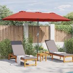 vidaXL Parasol de jardin Couleur terre cuite 380 x 196 x 235 cm