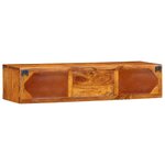 VidaXL Meuble TV mural multicolore 100x30x22 bois massif d'acacia
